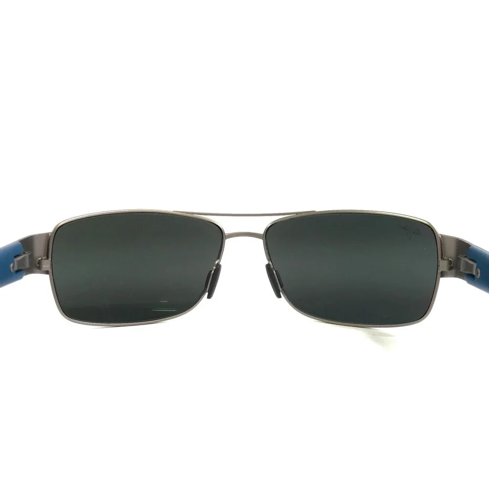 Maui Jim Sunglasses OHIA MJ703-14A Satin Grey/Blue Frames w/ Neutral Gray Lenses
